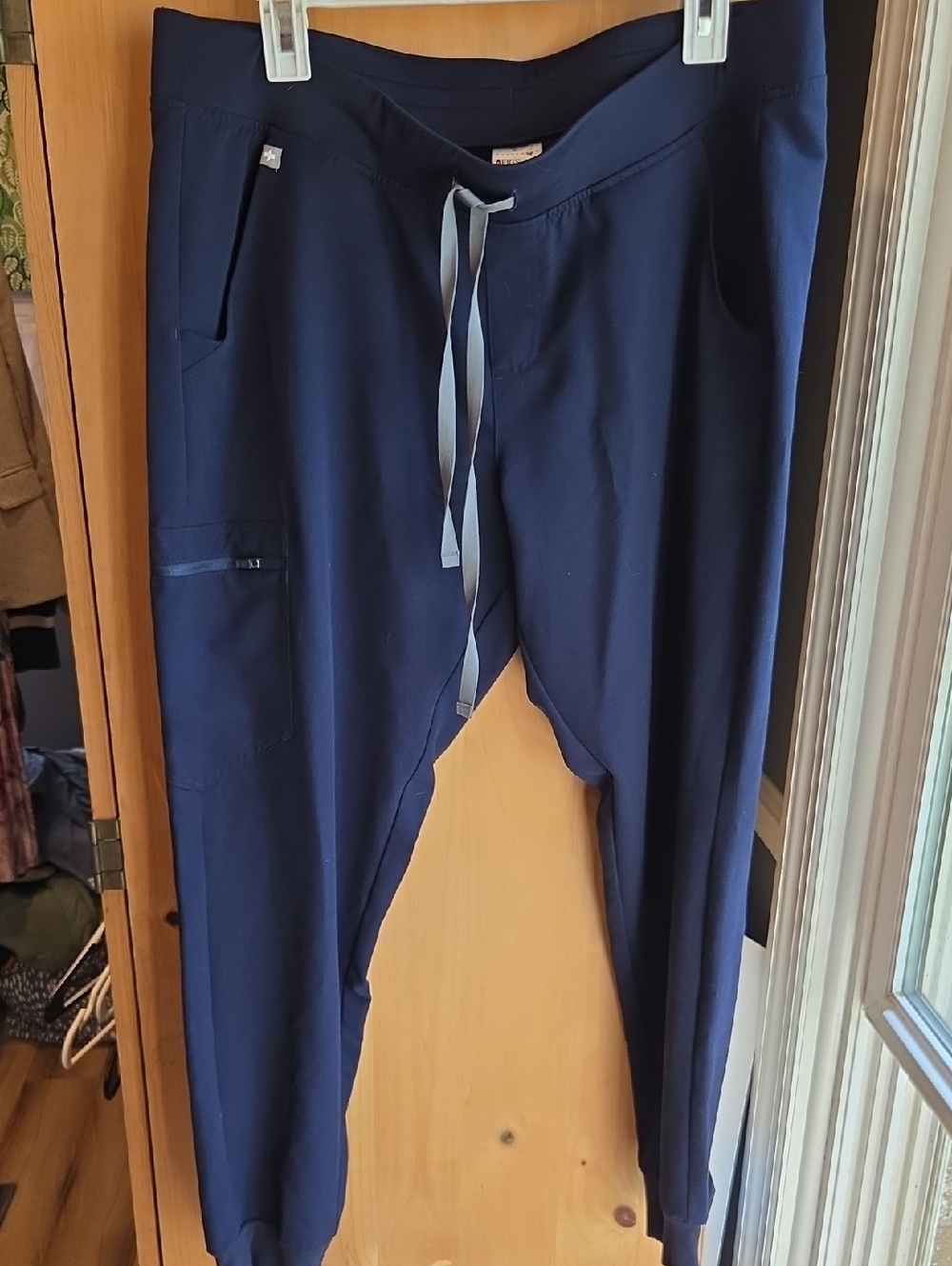 Women's Navy Drawstring Scrub Pants